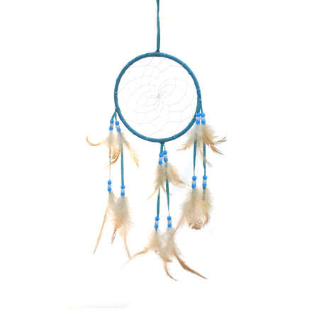 Dream Catcher, Single Ring, with Feathers, 6in