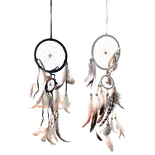 Load image into Gallery viewer, Dream Catcher, Double Ring, with Feathers, 4/2in
