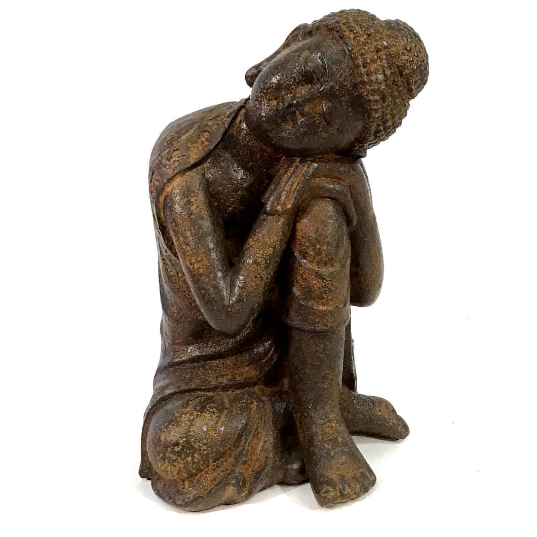 Polyresin Sleeping Buddha Statue, 10in