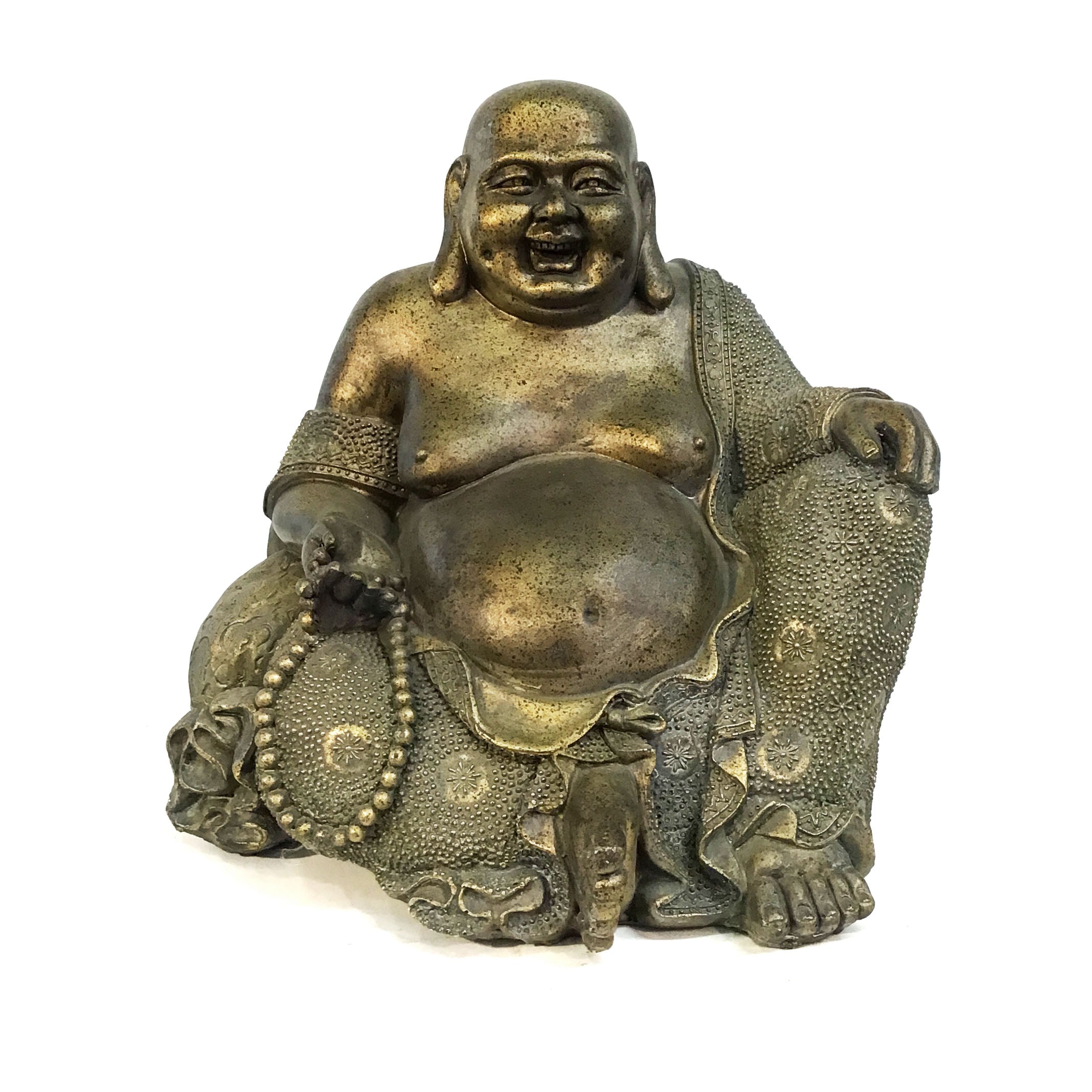 Polyresin Happy Buddha Statue, 11.5in – Floral Acres Greenhouse