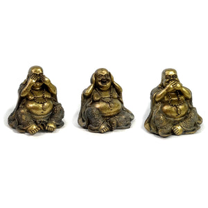 Polyresin Baby Buddha Statue, 3in, 3 Styles