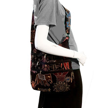 Load image into Gallery viewer, Aztec Birds Pattern 3-Zip Sling Bag
