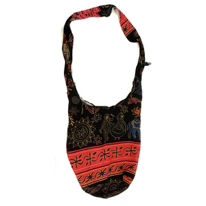 Aztec Birds Pattern 2-Pocket Sling Bag