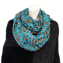 Load image into Gallery viewer, Ladies Fashion Infinity Scarf, Leopard Print
