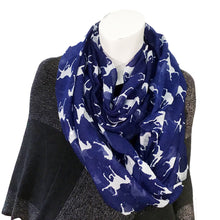 Load image into Gallery viewer, Ladies Fashion Infinity Scarf, Horse Print
