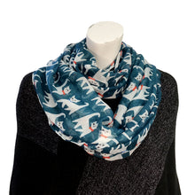 Load image into Gallery viewer, Ladies Fashion Infinity Scarf, Cat Print
