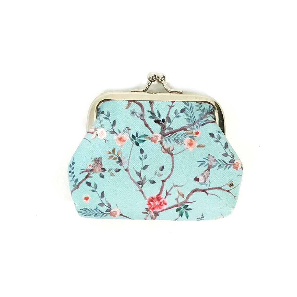 Floral Coin Purse with Metal Clasp, 6 Styles