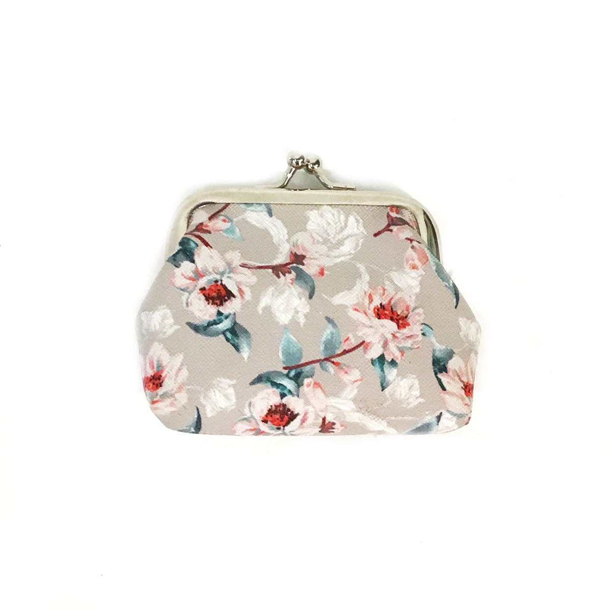 Floral Coin Purse with Metal Clasp, 6 Styles