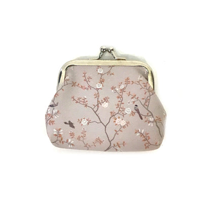 Floral Coin Purse with Metal Clasp, 6 Styles