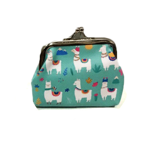 Llama Coin Purse with Metal Clasp, 6 Styles