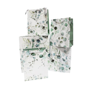 Green Leaves Gift Bag, 9in x 7in