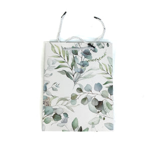 Green Leaves Gift Bag, 9in x 7in