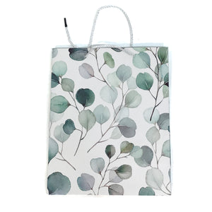 Green Leaves Gift Bag, 12.5in x 10.25in