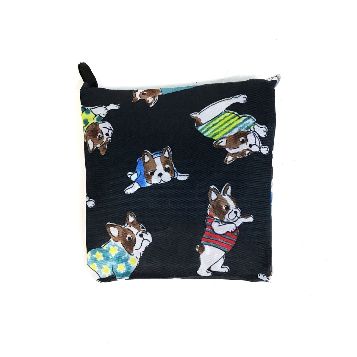 Nylon Fold-Up Bag with Snap, 15in x 14in, Assorted