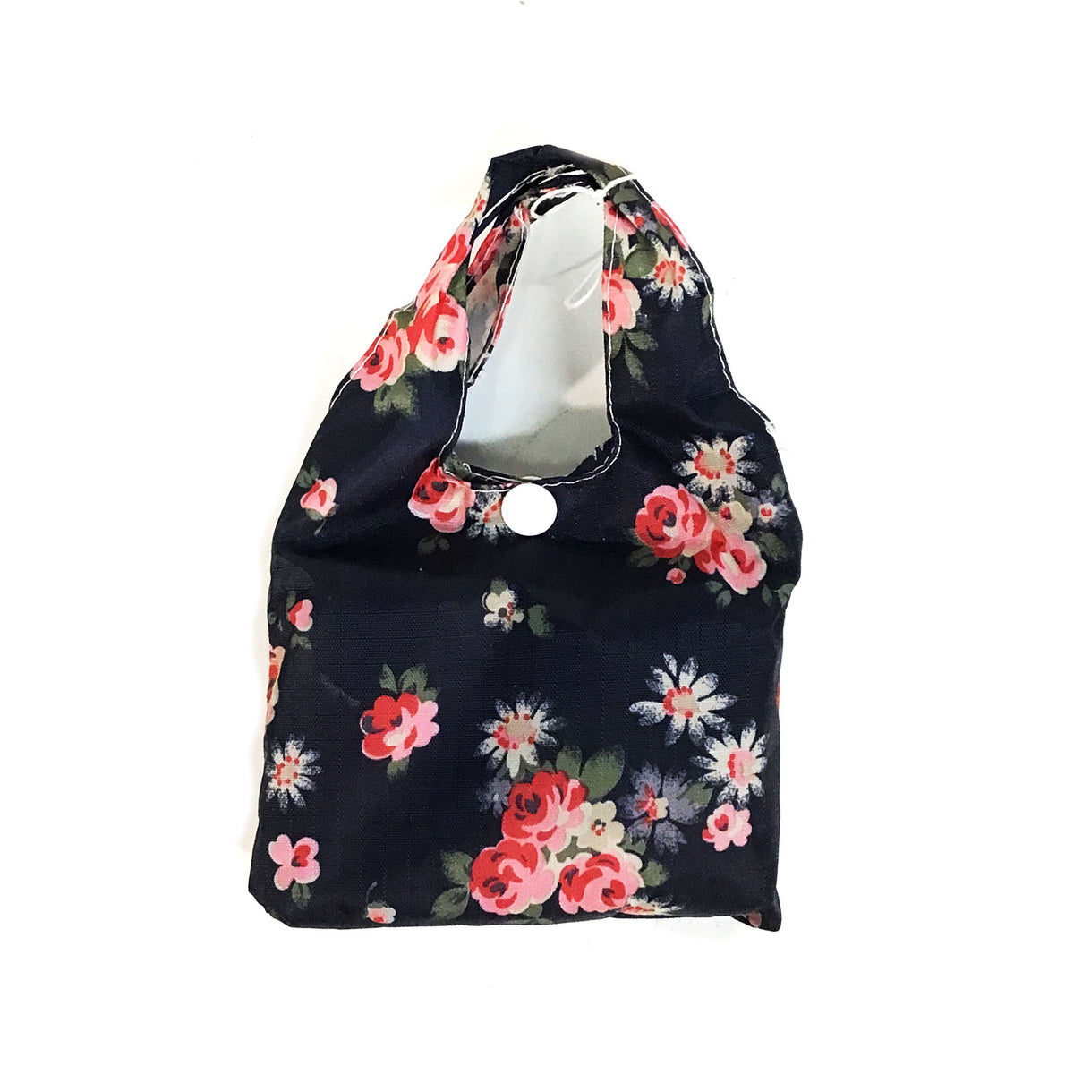 Nylon Fold-Up Bag w/ Handle, 15in x 14in, Assorted