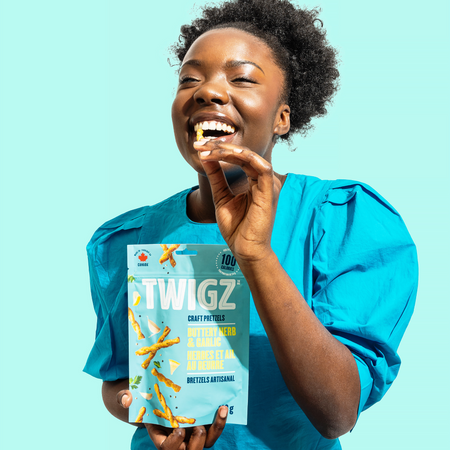 Twigz Pretzels, Buttery Herb & Garlic, 130g