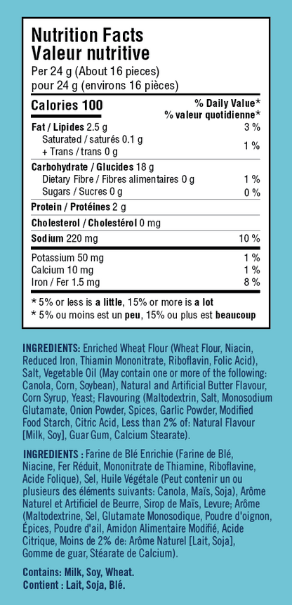 Twigz Pretzels, Buttery Herb & Garlic, 130g