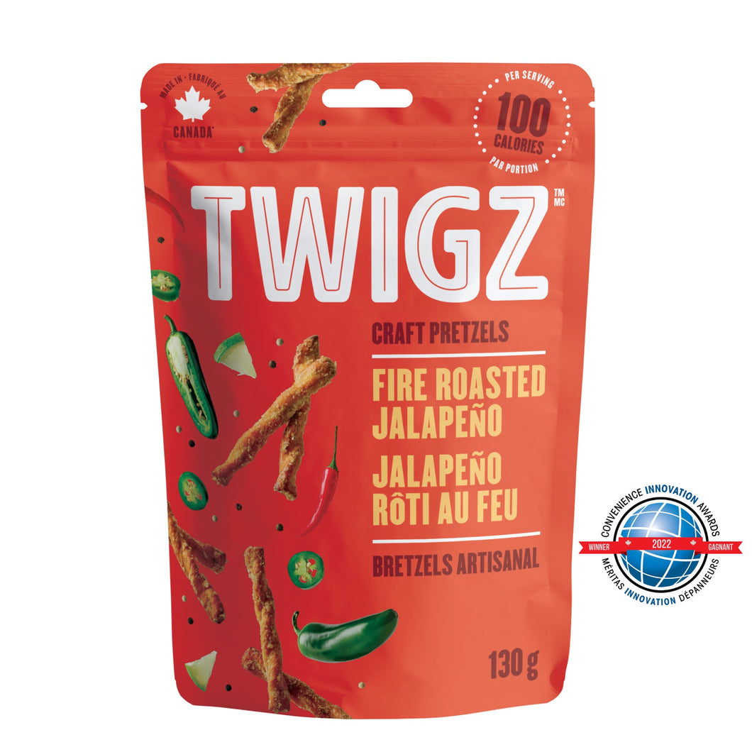 Twigz Pretzels, Fire Roasted Jalapeño, 130g