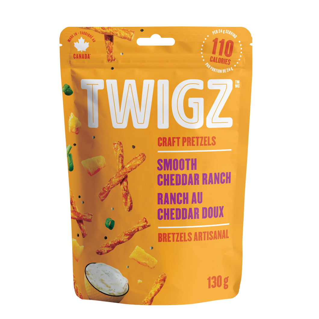 Twigz Pretzels, Smooth Cheddar Ranch, 130g