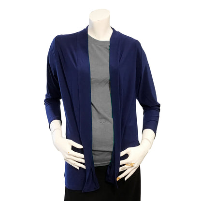 Vera Long Sleeved Short Jacket, Navy