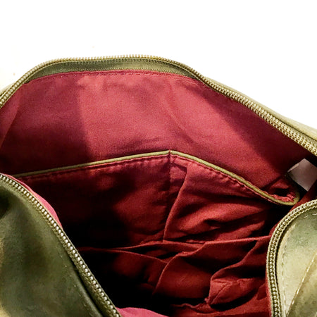 Bria 2 Zipper Front Pocket Crossbody Bag, Olive