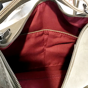 Bria 2 Zipper Front Pocket Crossbody Bag, Grey