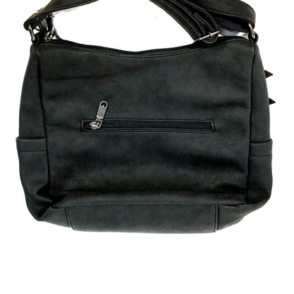 Bria 2 Zipper Front Pocket Crossbody Bag, Navy