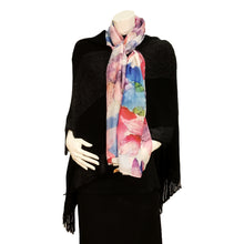 Load image into Gallery viewer, Darcey Ladies Fashion Floral Print Scarf, Purple
