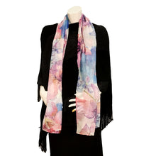 Load image into Gallery viewer, Darcey Ladies Fashion Floral Print Scarf, Purple
