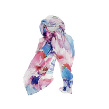 Load image into Gallery viewer, Darcey Ladies Fashion Floral Print Scarf, Purple
