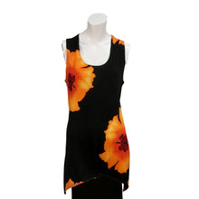 Load image into Gallery viewer, Kira Floral Asymmetrical Hem Tank Top, Orange
