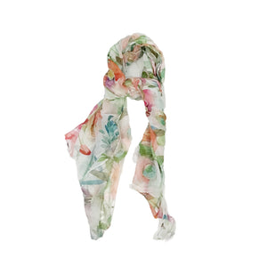 Darcey Ladies Fashion Rose Print Scarf, Pink