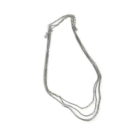 3-Piece Box Link Chain Necklace Set, Silver