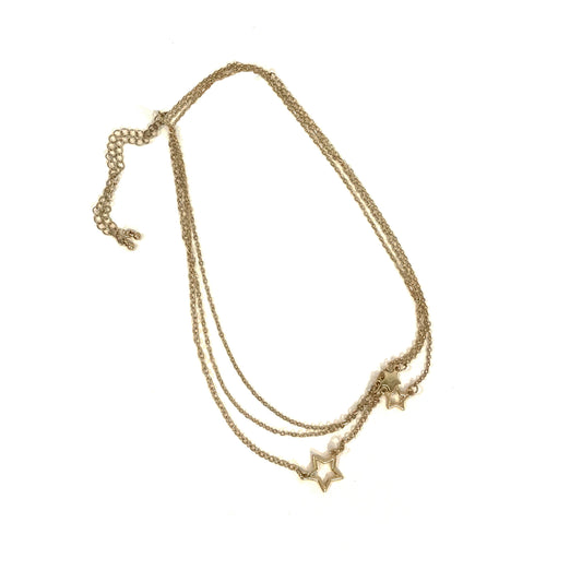 3-Piece Star Necklace Set, Gold