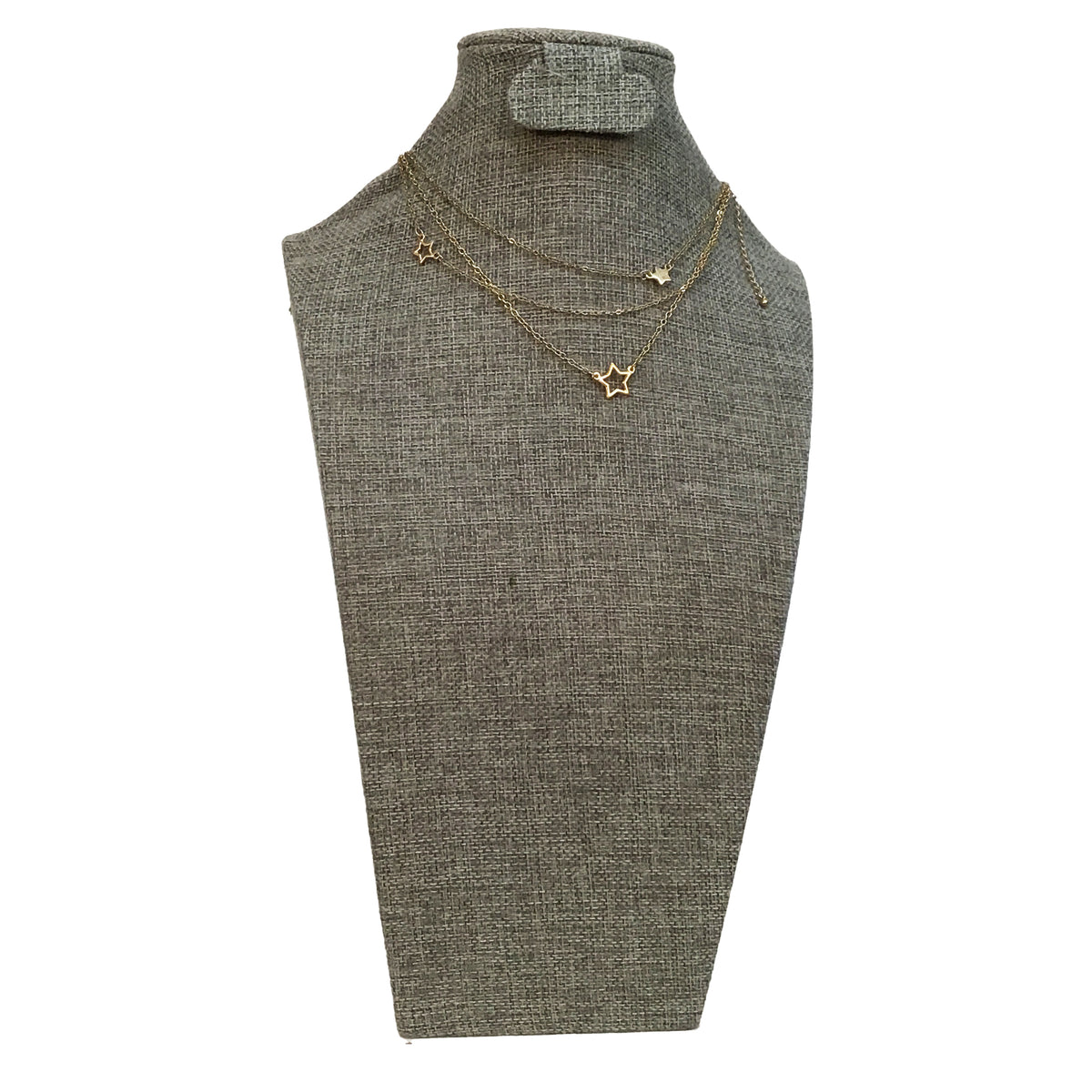 3-Piece Star Necklace Set, Gold