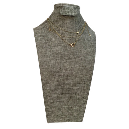 3-Piece Star Necklace Set, Gold
