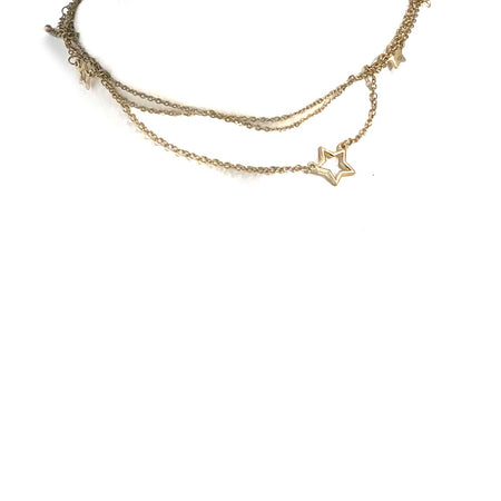 3-Piece Star Necklace Set, Gold