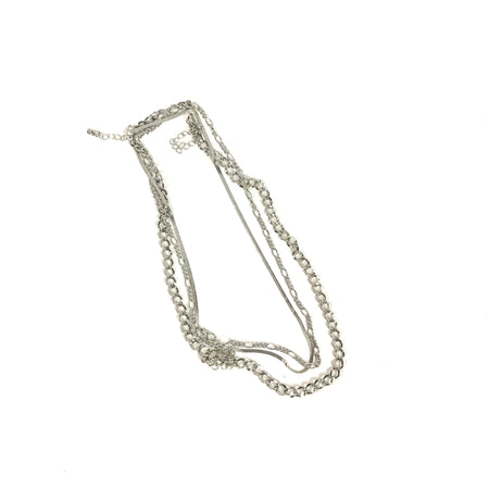 3-Piece Chain Necklace Set, Silver