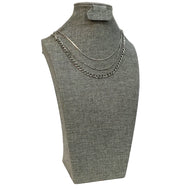 3-Piece Chain Necklace Set, Silver