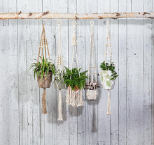 Load image into Gallery viewer, Cotton Macrame Plant Hanger with Fringe, 40in
