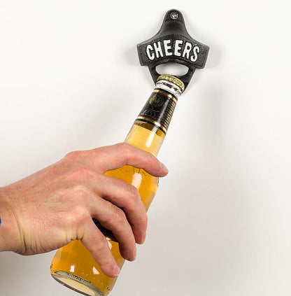 Cheers Cast Iron Wall Bottle Opener
