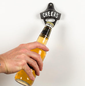 Cheers Cast Iron Wall Bottle Opener