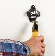 Load image into Gallery viewer, Cheers Cast Iron Wall Bottle Opener
