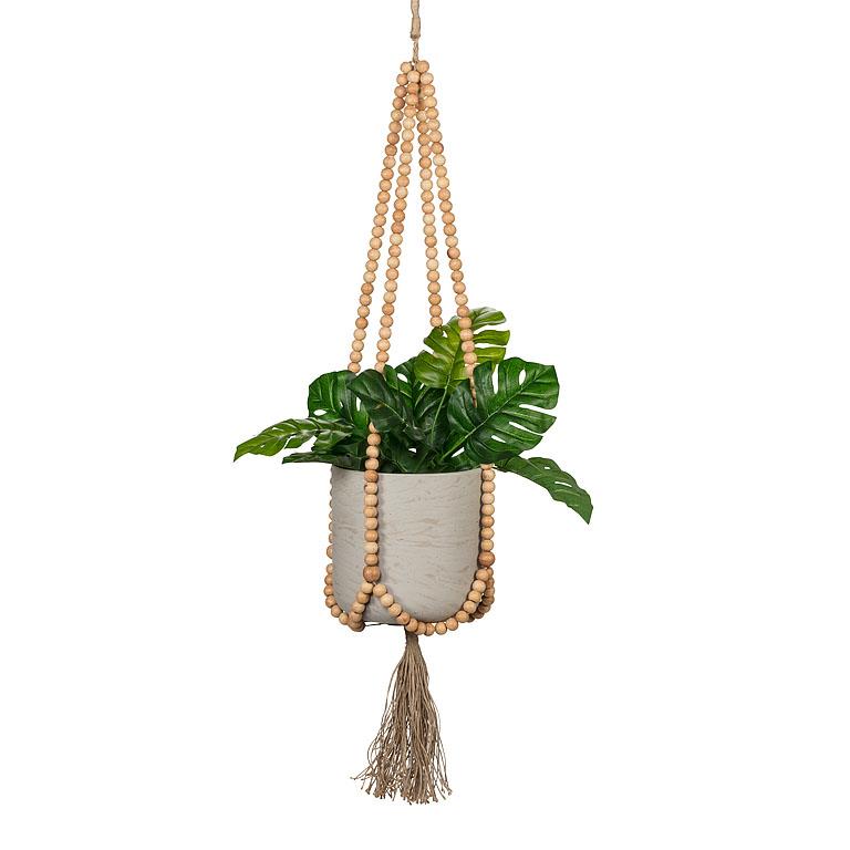 Round Bead Plant Hanger, 28in