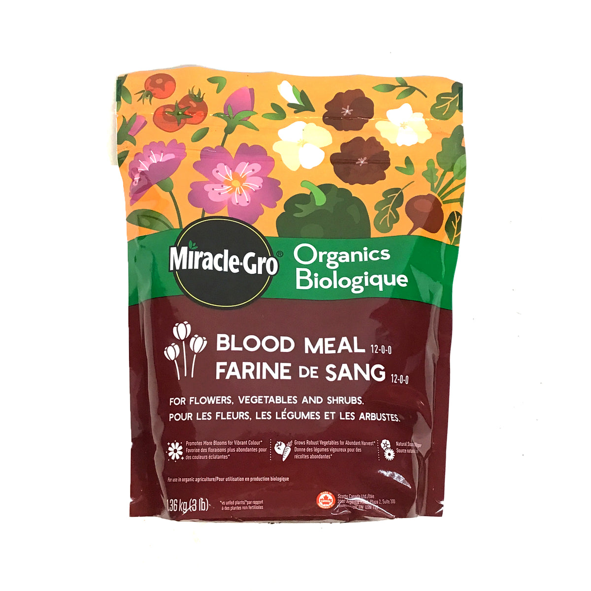 Miracle-Gro, Organics, Blood Meal, 1.36kg