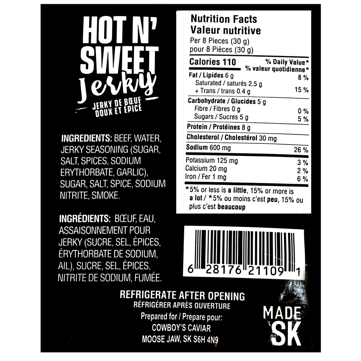 Cowboy's Caviar, Hot 'n Sweet, 80g