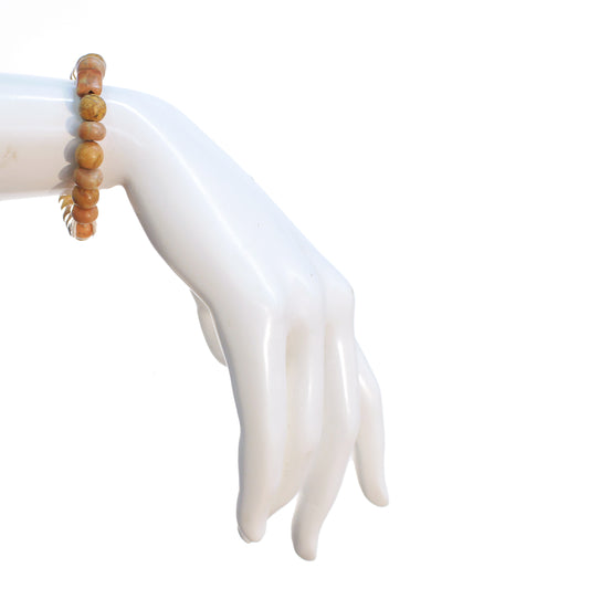 Stone Stacking Bracelet, Petrified Wood