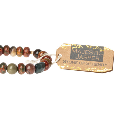 Stone Stacking Bracelet, Majestic Jasper