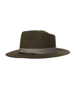 Ladies Wide Brim Hat, Phoenix, Olive, Medium