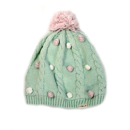 Baby Girls Toque, Lara, Mint, Large